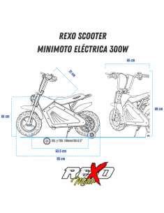 REXO mini scooter eléctrico 300W 2