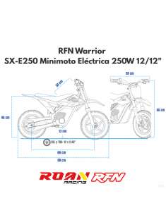 RFN Warrior SX-E250 12/12” minicross eléctrica 250W 2