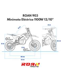 Roan 903 minicross eléctrica 12"/10" 2