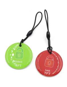 Tarjetas NFC verde-roja...