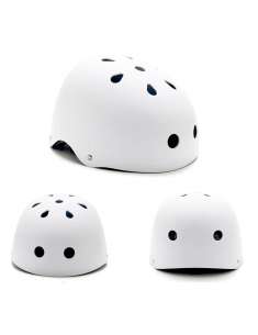 Casco patinete-bici regulable blanco