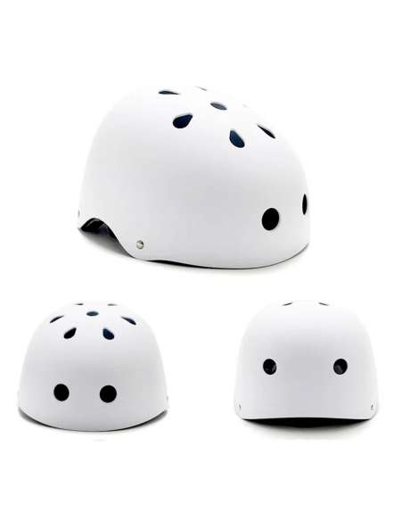 Casco patinete-bici regulable blanco