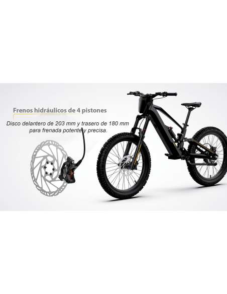 Roan RFN EVO PRO 24” 1000W 48V bicicleta eléctrica sin pedales